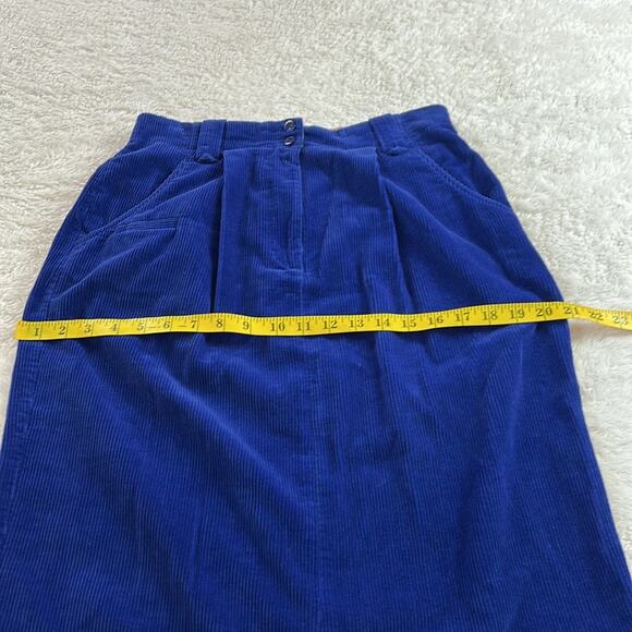 Vintage 80s 90s Leslie Fay Petite Sportswear corduroy skirt, size 14p - Picture 4 of 8